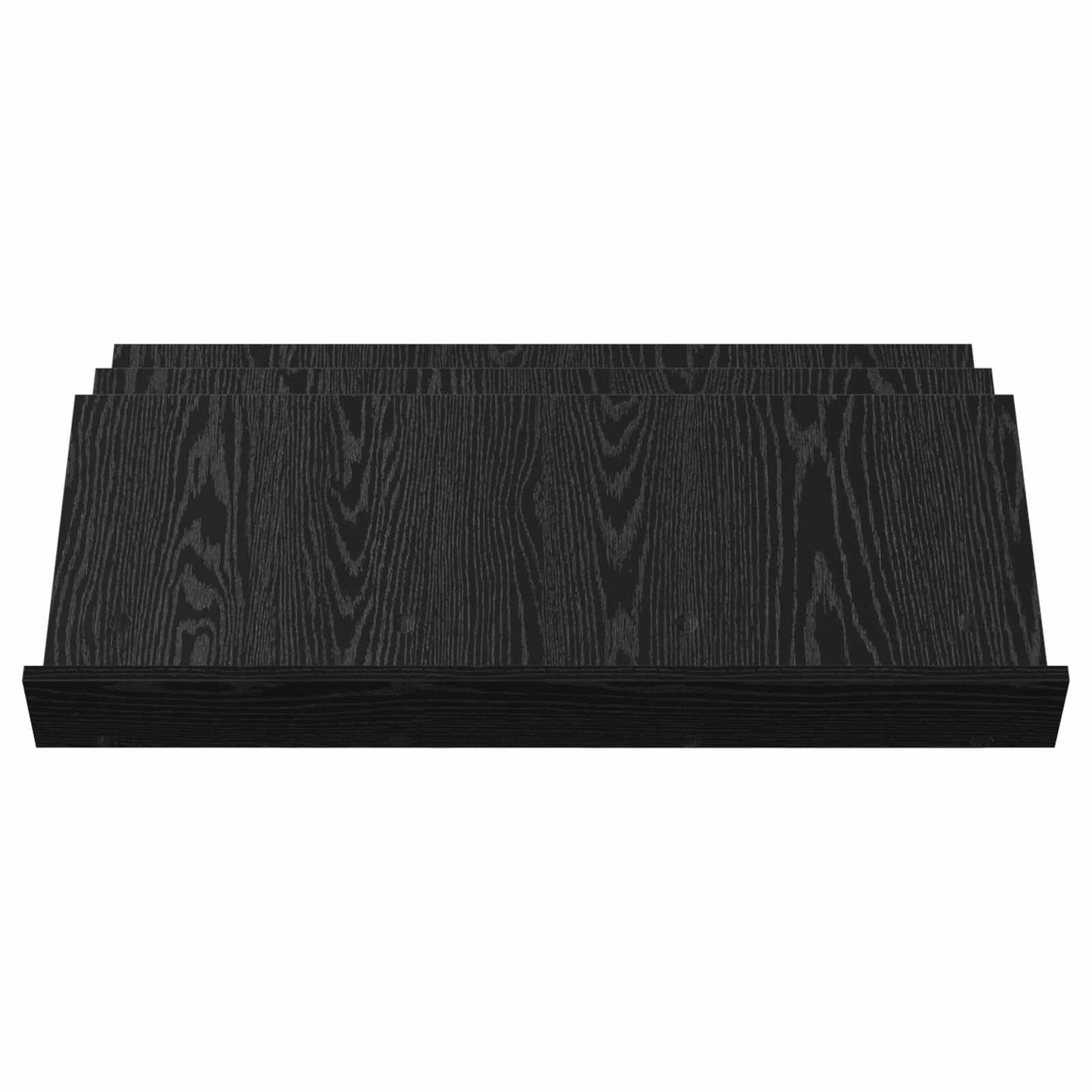 vidaXL Magazine Rack Black Oak 90 x 53 x 28.5 cm Engineered Wood