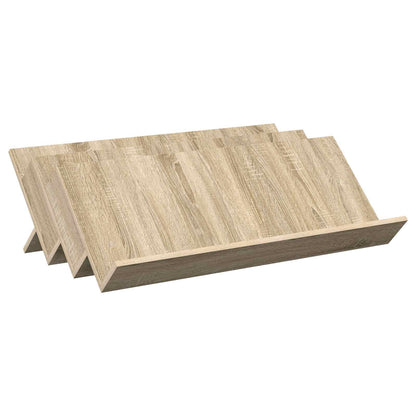 vidaXL Magazine Rack Sonoma Oak 90 x 53 x 28.5 cm Engineered Wood