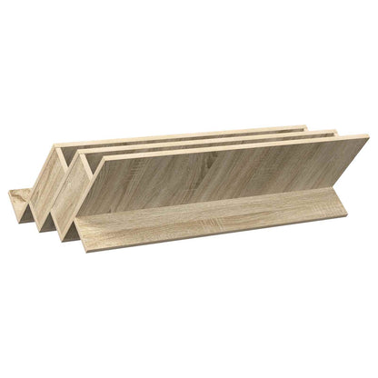 vidaXL Magazine Rack Sonoma Oak 90 x 53 x 28.5 cm Engineered Wood