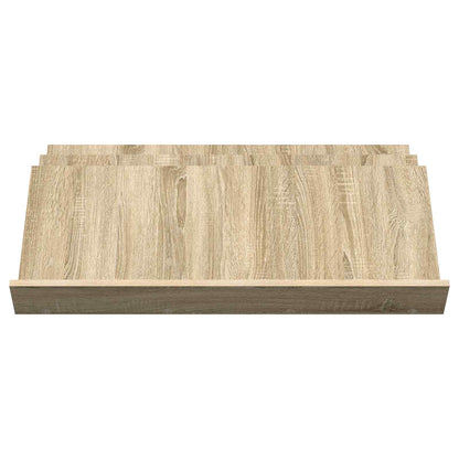 vidaXL Magazine Rack Sonoma Oak 90 x 53 x 28.5 cm Engineered Wood