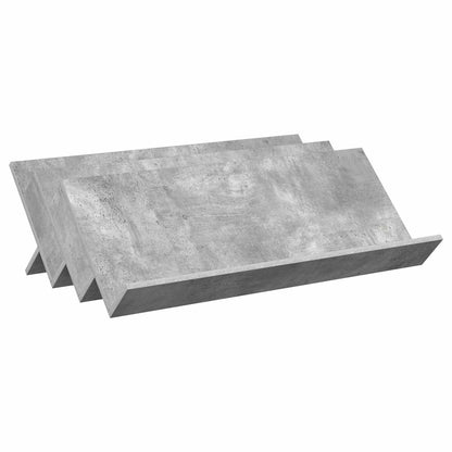 vidaXL Magazine Rack Concerte Grey 90 x 53 x 28.5 cm Engineered Wood