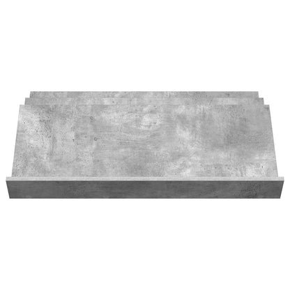 vidaXL Magazine Rack Concerte Grey 90 x 53 x 28.5 cm Engineered Wood