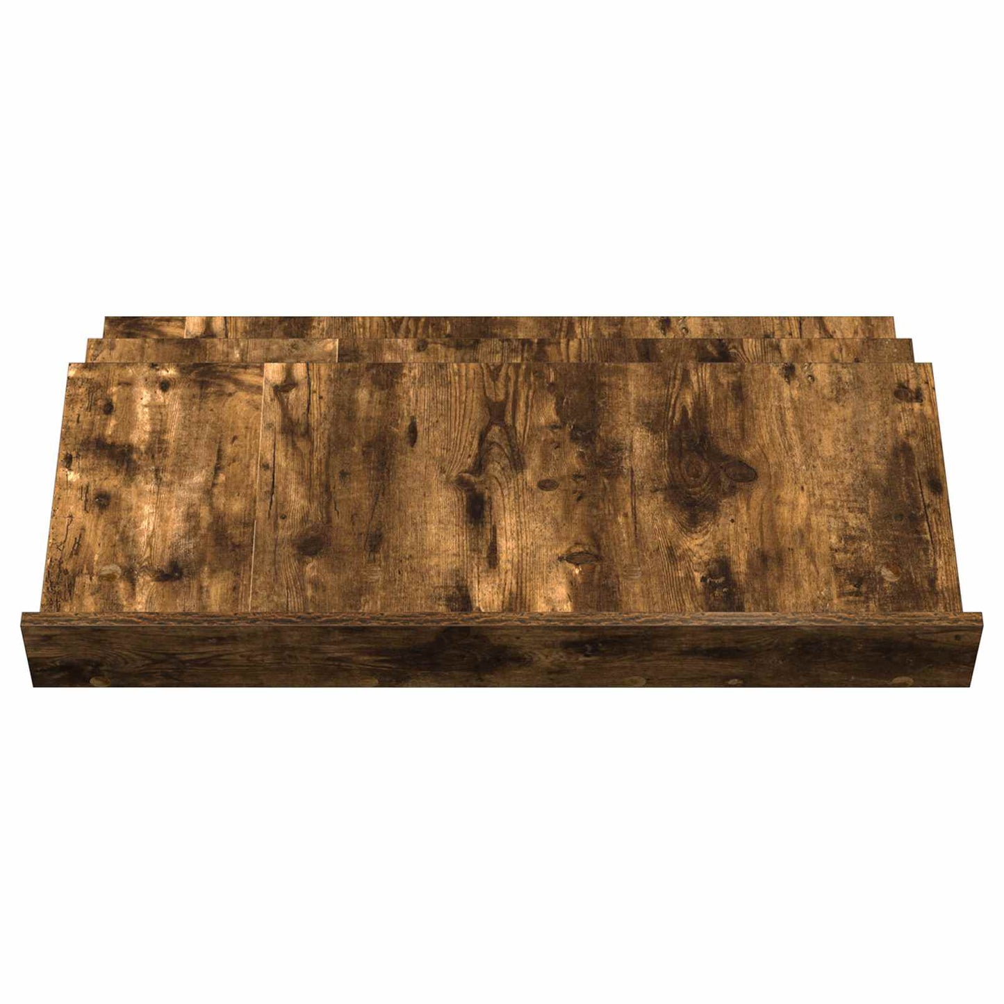 vidaXL Magazine Rack Smoked Oak 90 x 53 x 28.5 cm Engineered Wood