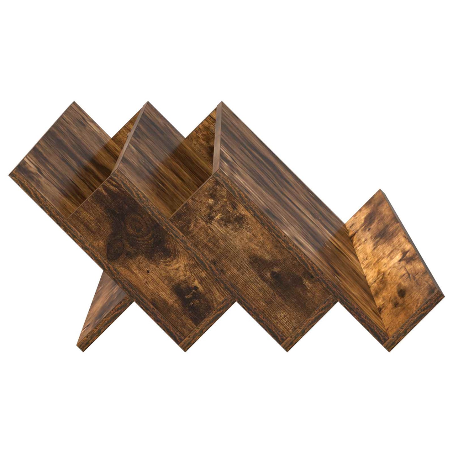 vidaXL Magazine Rack Smoked Oak 90 x 53 x 28.5 cm Engineered Wood