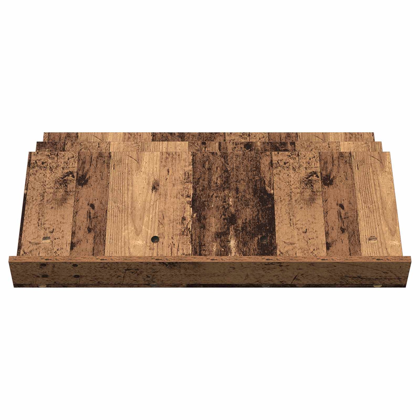 vidaXL Magazine Rack Old Wood 90 x 53 x 28.5 cm Engineered Wood