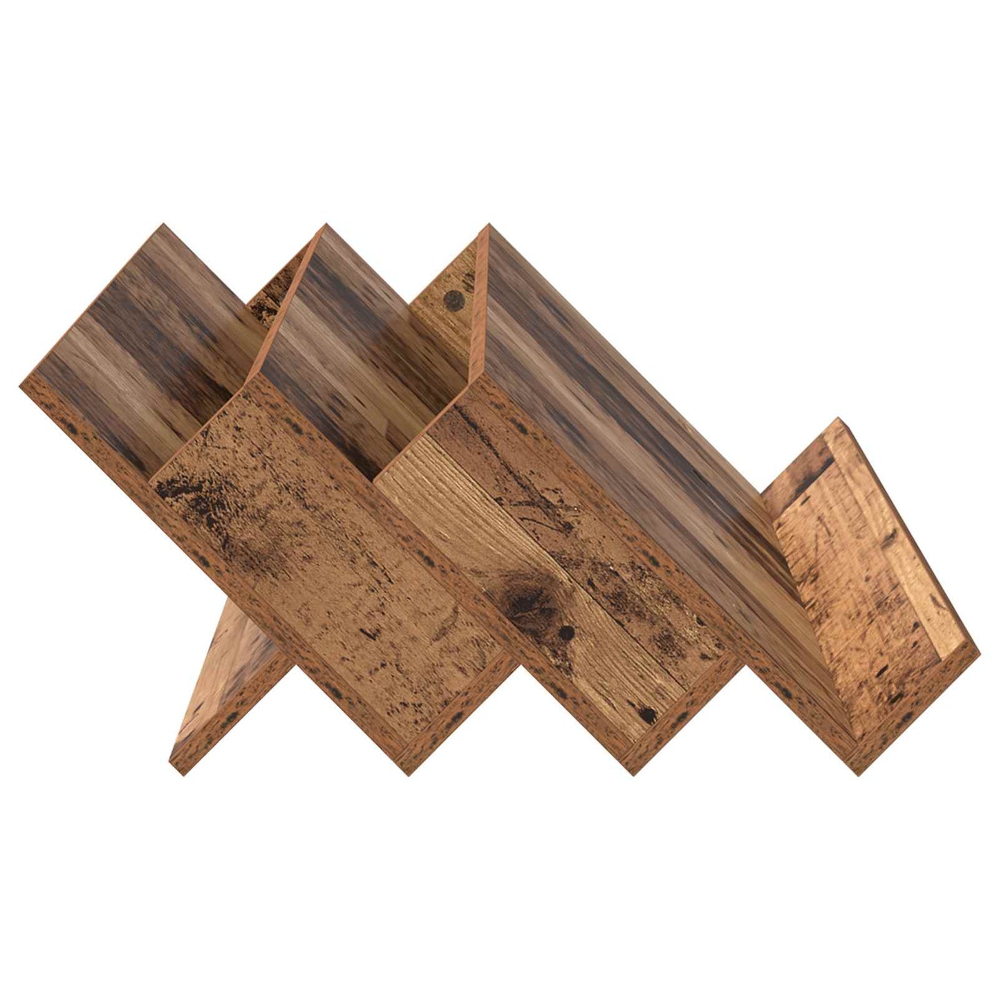 vidaXL Magazine Rack Old Wood 90 x 53 x 28.5 cm Engineered Wood