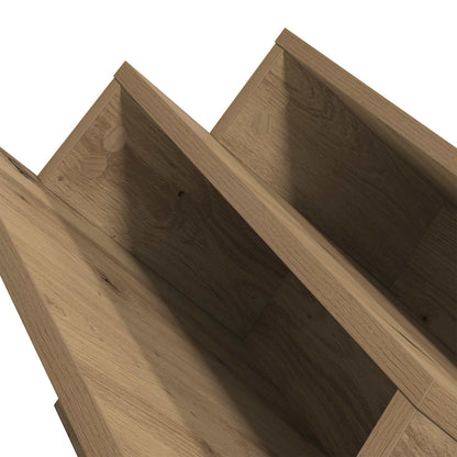 vidaXL Magazine Rack Artisan Oak 90 x 53 x 28.5 cm Engineered Wood