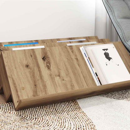 vidaXL Magazine Rack Artisan Oak 90 x 53 x 28.5 cm Engineered Wood