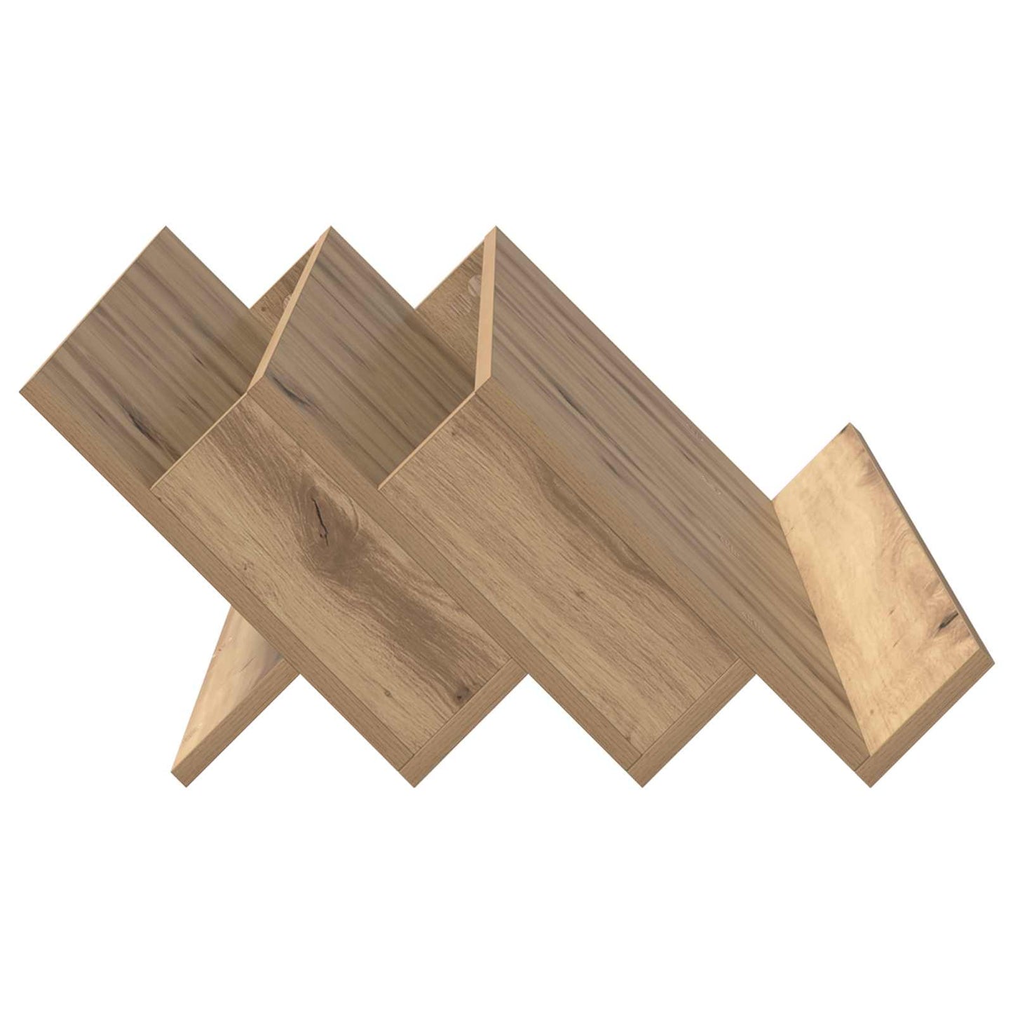 vidaXL Magazine Rack Artisan Oak 90 x 53 x 28.5 cm Engineered Wood