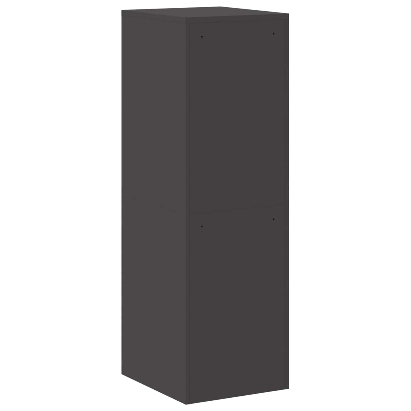 vidaXL File Cabinet Geometric Black 44 x 50 x 139 cm Cold-Rolled Steel