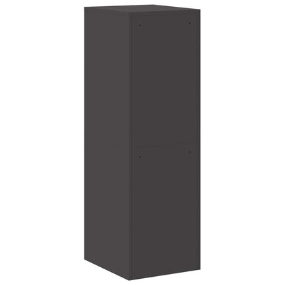 vidaXL File Cabinet Geometric Black 44 x 50 x 139 cm Cold-Rolled Steel