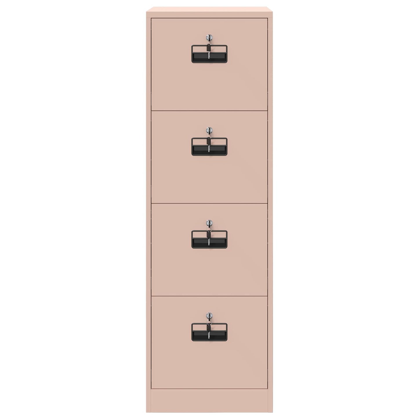 vidaXL File Cabinet with Shelf Pink 44 x 50 x 139 cm Cold-Rolled Steel