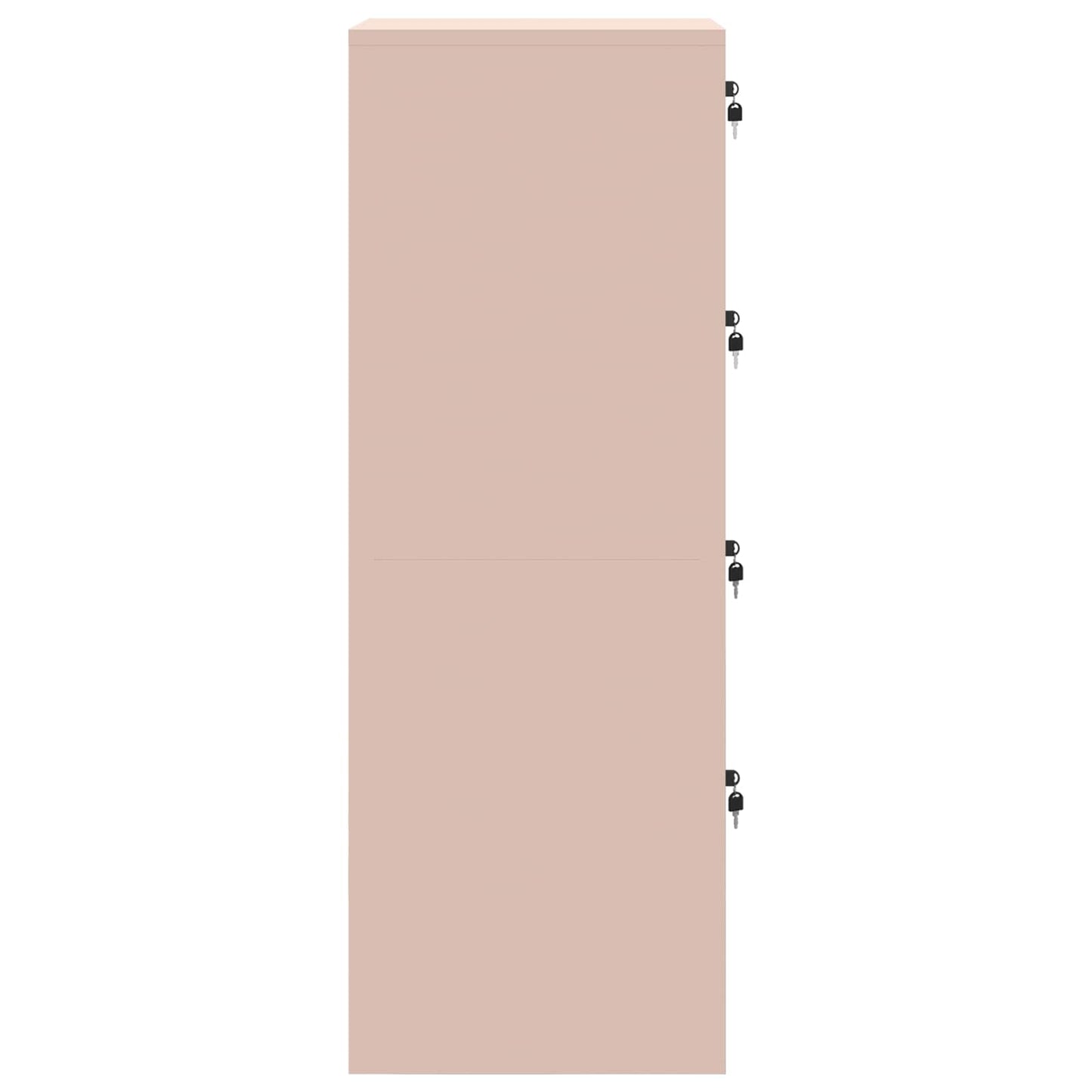 vidaXL File Cabinet with Shelf Pink 44 x 50 x 139 cm Cold-Rolled Steel