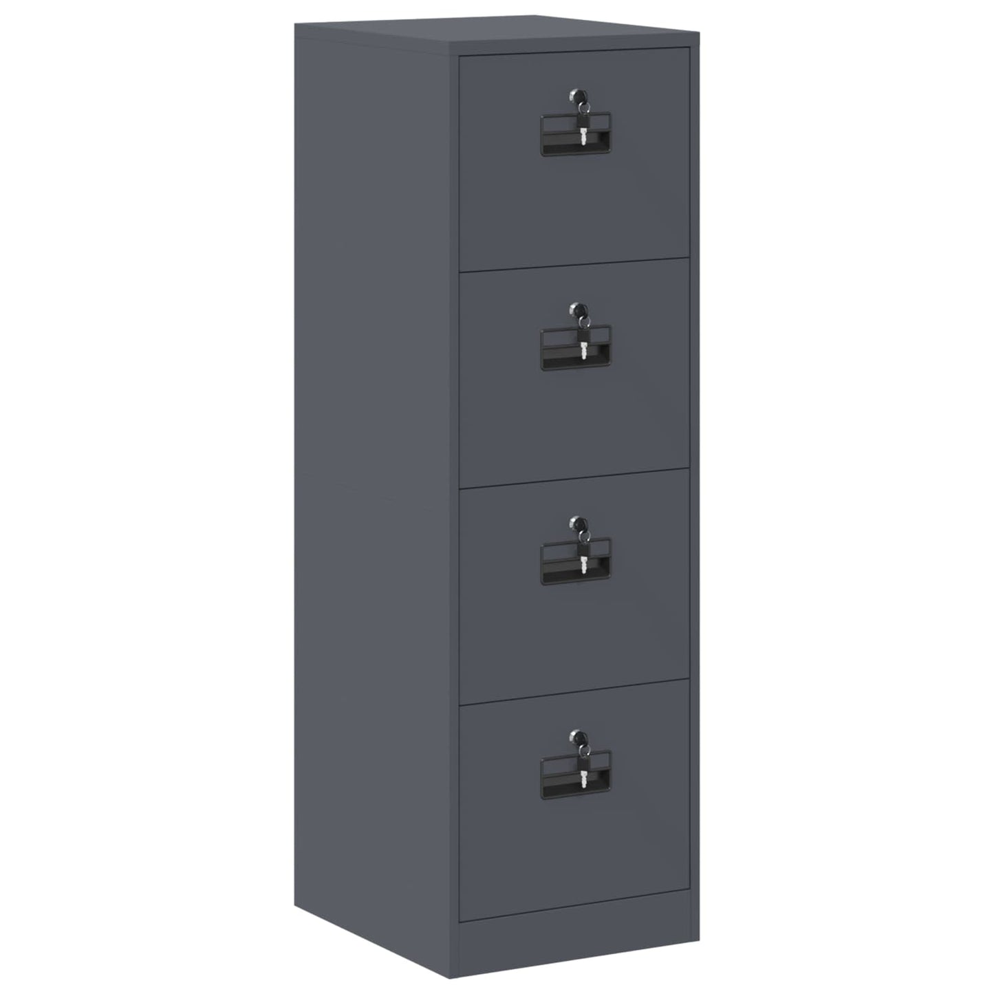 vidaXL File Cabinet Anthracite 44 x 50 x 139 cm Cold-Rolled Steel