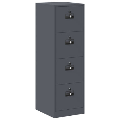 vidaXL File Cabinet Anthracite 44 x 50 x 139 cm Cold-Rolled Steel