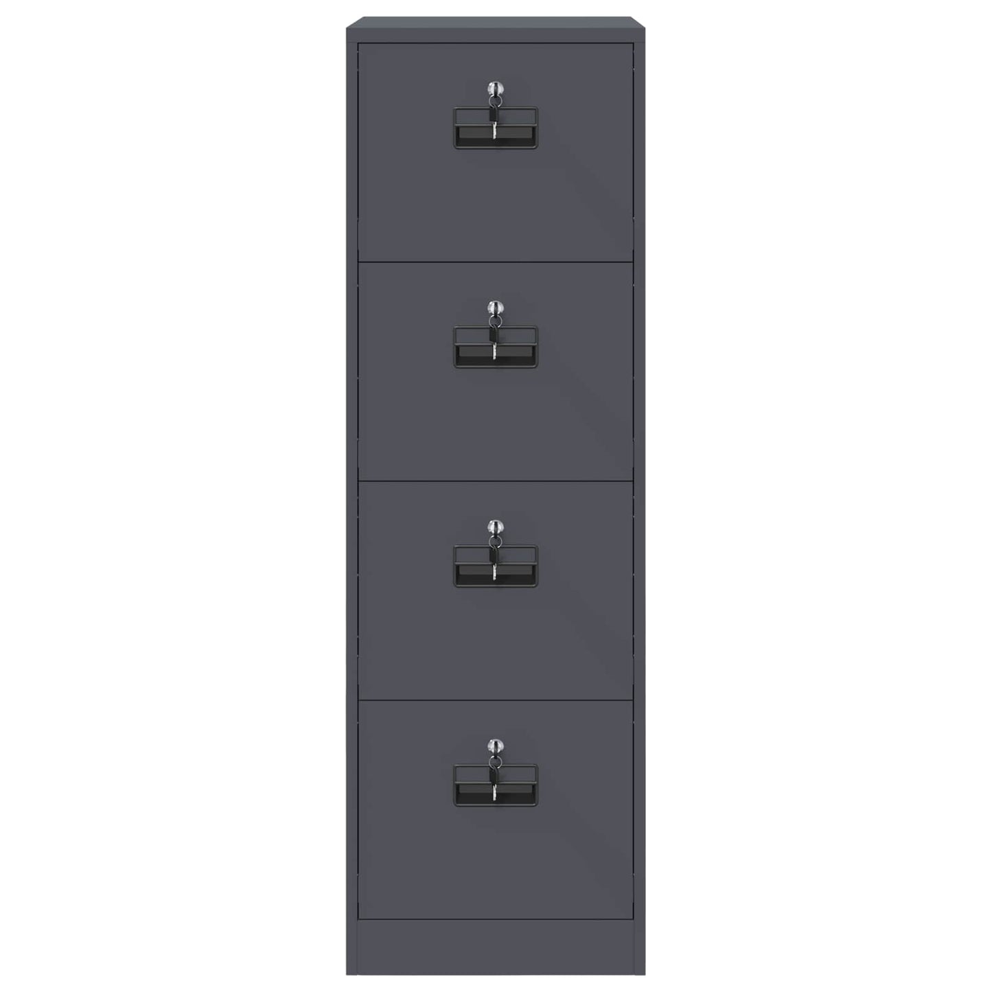 vidaXL File Cabinet Anthracite 44 x 50 x 139 cm Cold-Rolled Steel