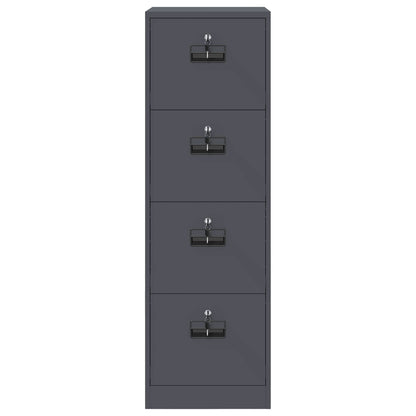 vidaXL File Cabinet Anthracite 44 x 50 x 139 cm Cold-Rolled Steel