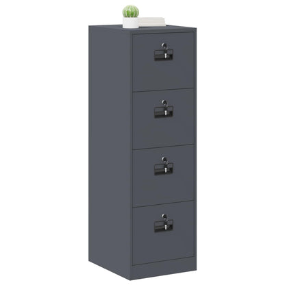 vidaXL File Cabinet Anthracite 44 x 50 x 139 cm Cold-Rolled Steel
