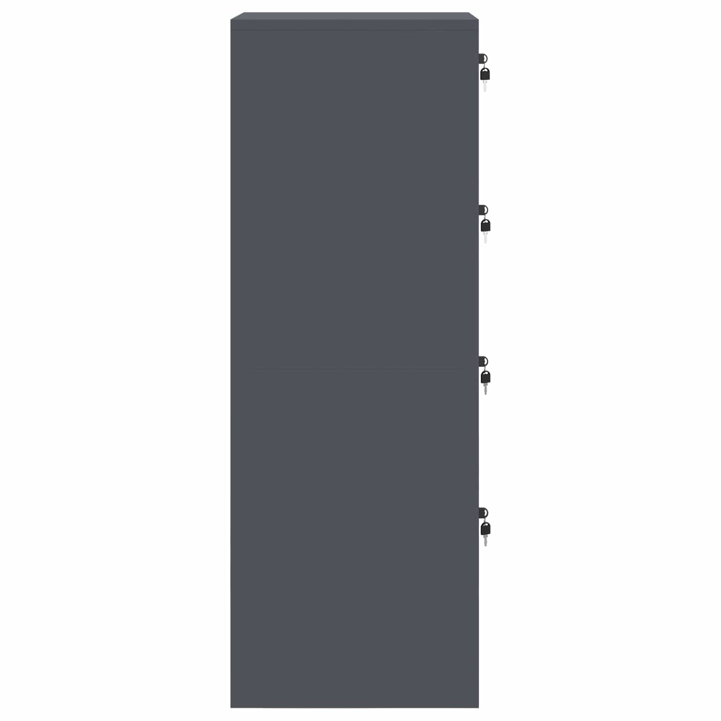 vidaXL File Cabinet Anthracite 44 x 50 x 139 cm Cold-Rolled Steel
