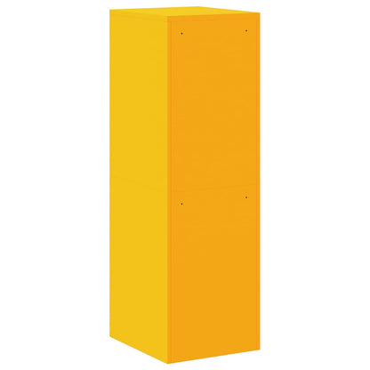 vidaXL File Cabinet Mustard Yellow 44 x 50 x 139 cm Cold-Rolled Steel