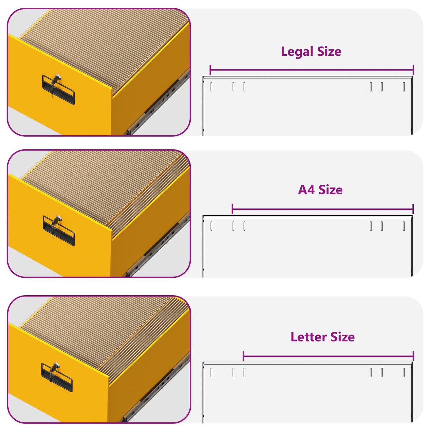 vidaXL File Cabinet Mustard Yellow 44 x 50 x 139 cm Cold-Rolled Steel