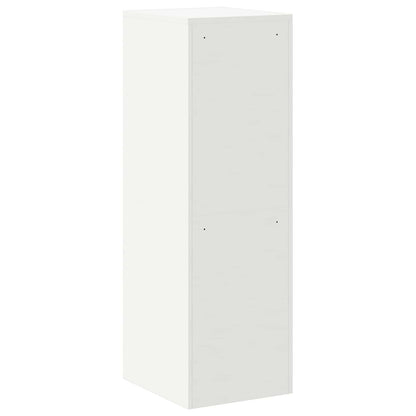 vidaXL File Cabinet Geometric White 44 x 50 x 139 cm Cold-Rolled Steel