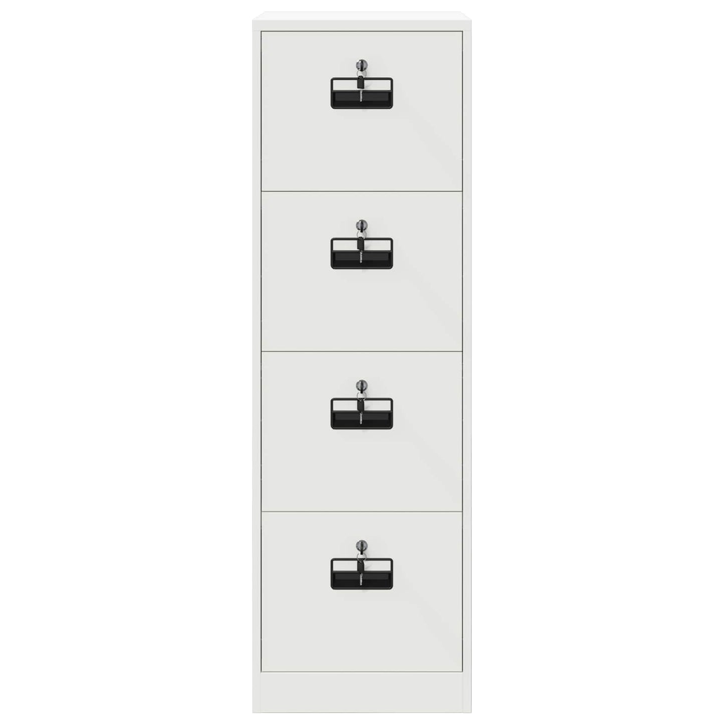 vidaXL File Cabinet Geometric White 44 x 50 x 139 cm Cold-Rolled Steel
