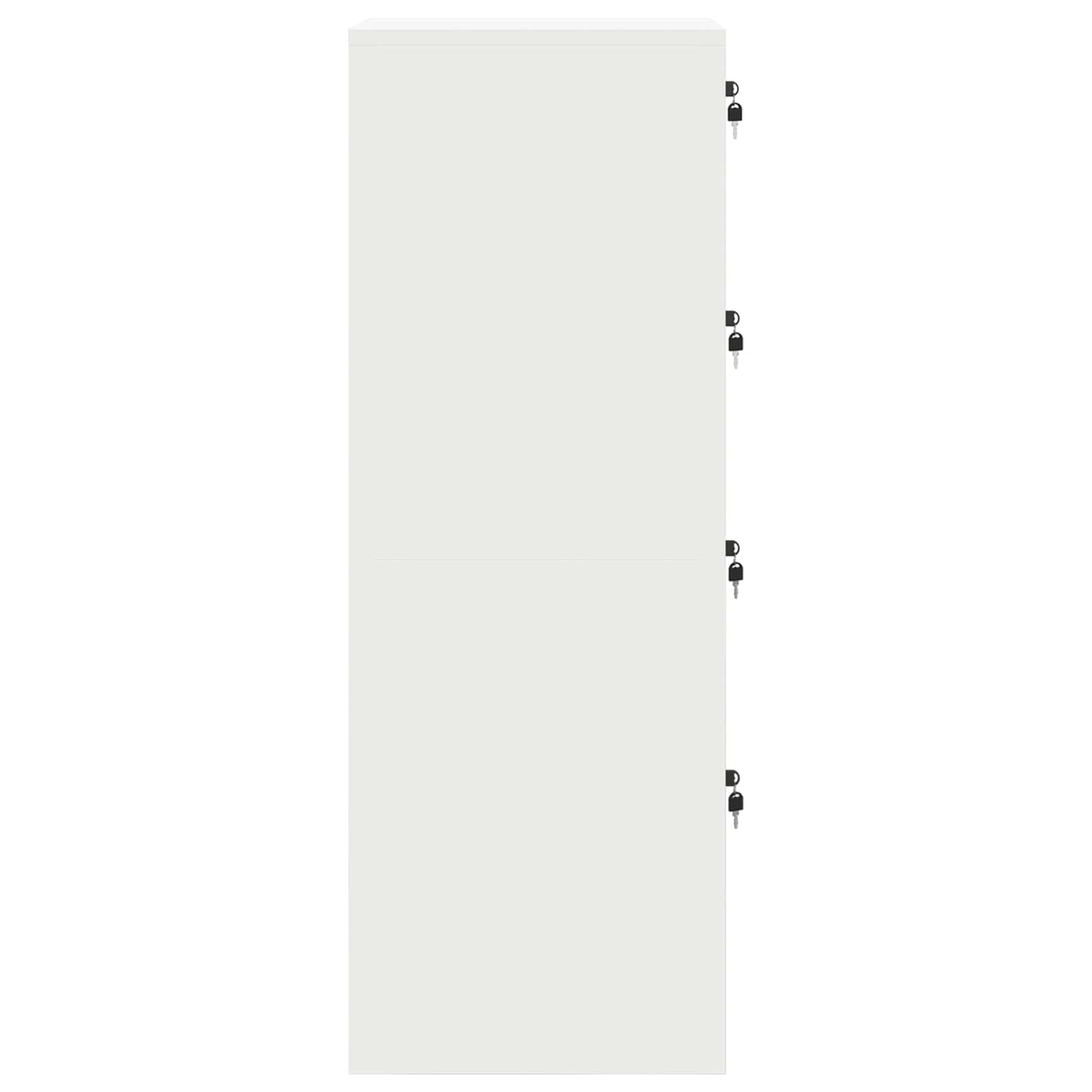 vidaXL File Cabinet Geometric White 44 x 50 x 139 cm Cold-Rolled Steel