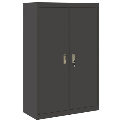 vidaXL Storage Cabinet Black 90 x 40 x 140 cm Steel