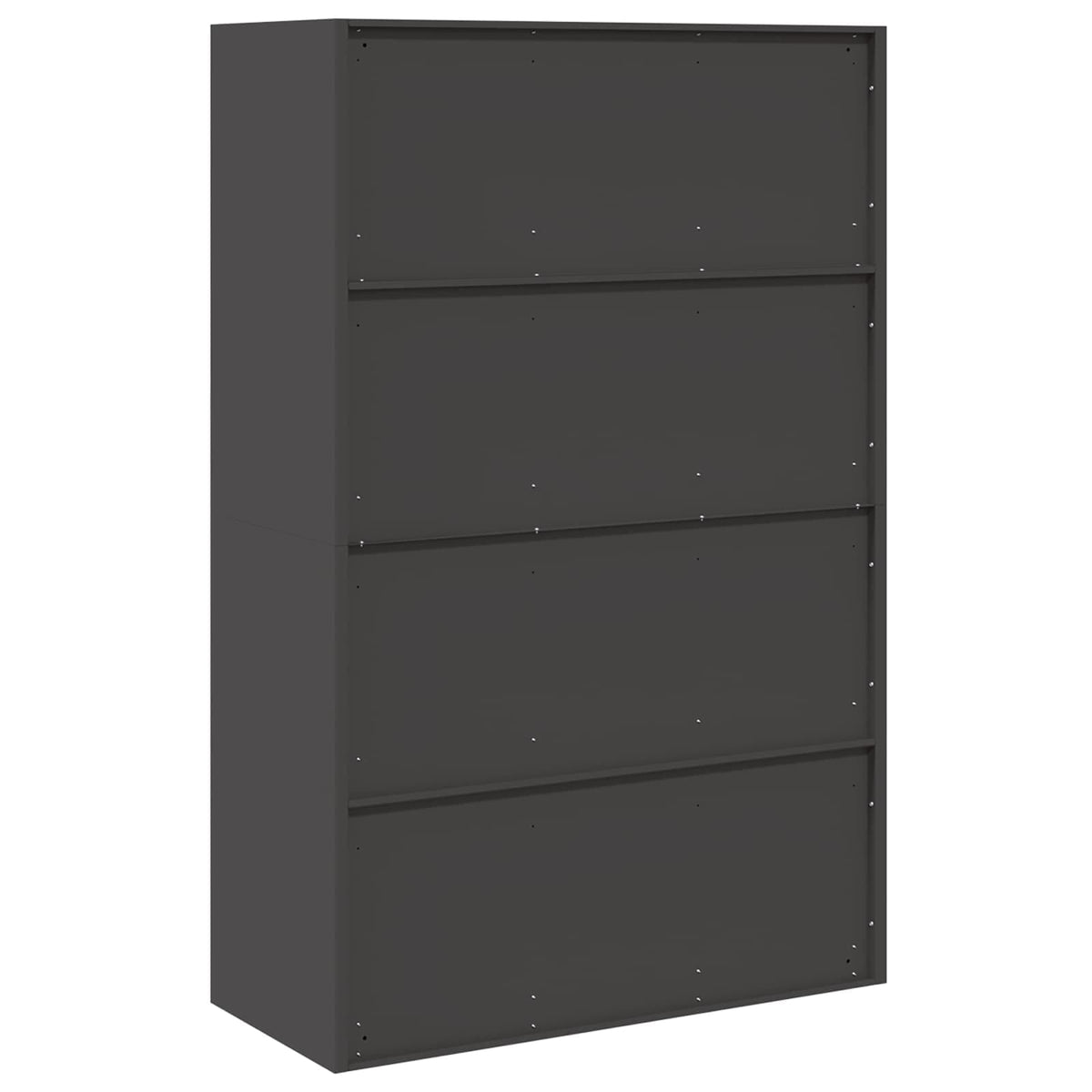 vidaXL Storage Cabinet Black 90 x 40 x 140 cm Steel
