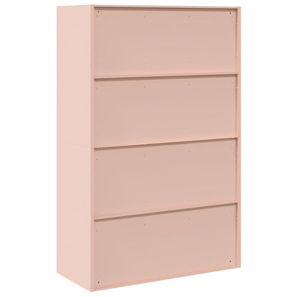vidaXL Storage Cabinet Pink 90 x 40 x 140 cm Steel