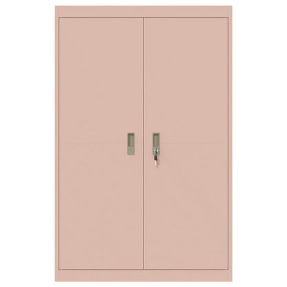 vidaXL Storage Cabinet Pink 90 x 40 x 140 cm Steel