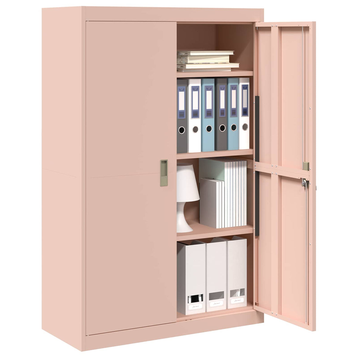 vidaXL Storage Cabinet Pink 90 x 40 x 140 cm Steel