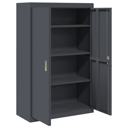 vidaXL Storage Cabinet Anthracite 90 x 40 x 140 cm Steel