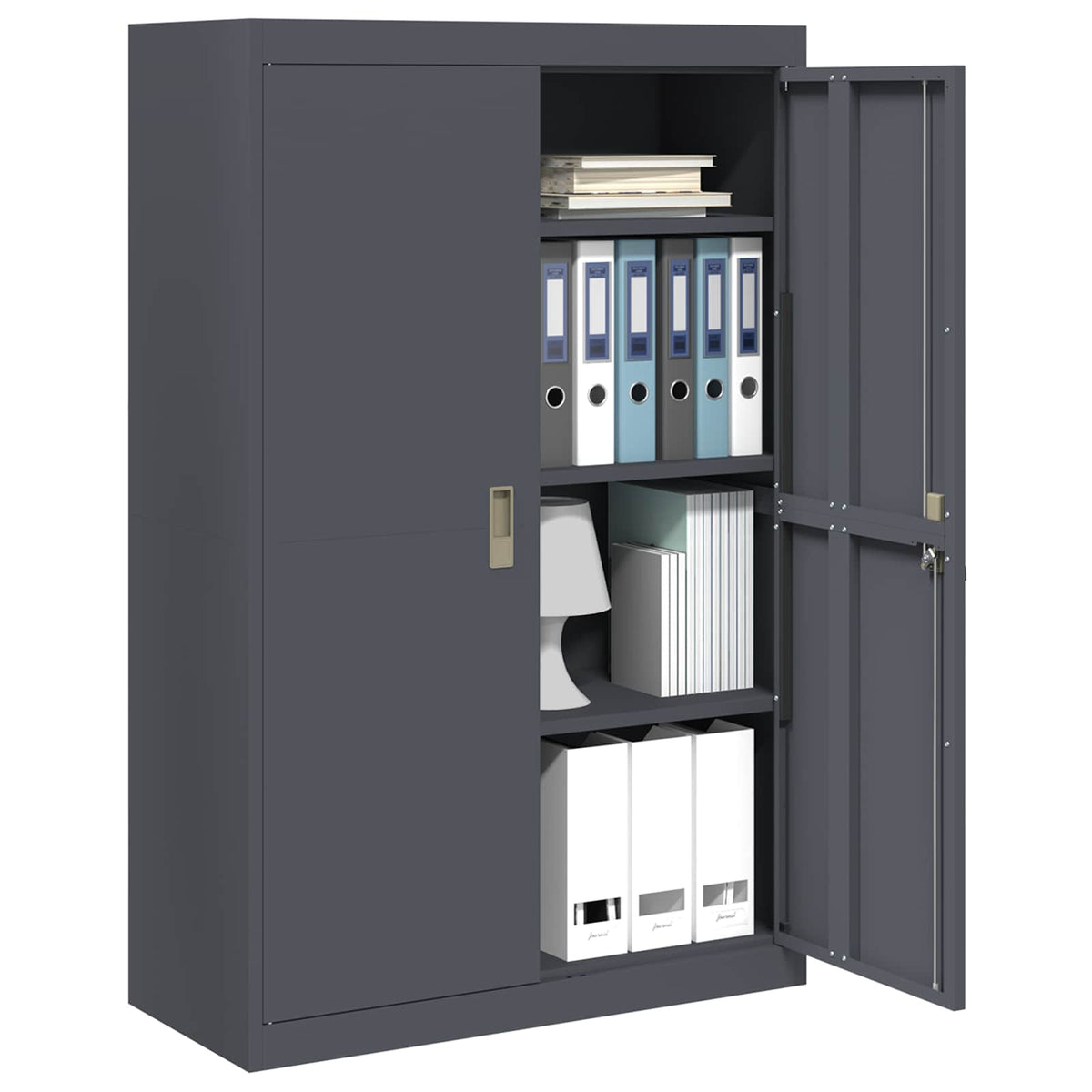 vidaXL Storage Cabinet Anthracite 90 x 40 x 140 cm Steel