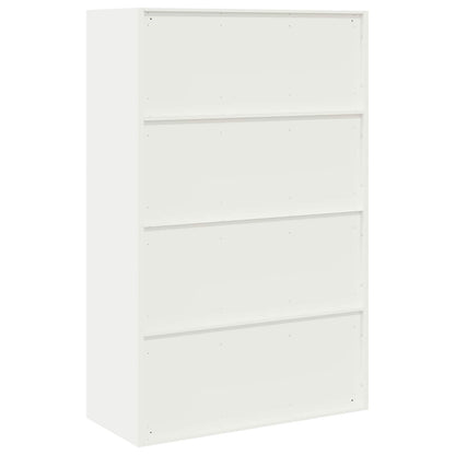 vidaXL Storage Cabinet White 90 x 40 x 140 cm Steel