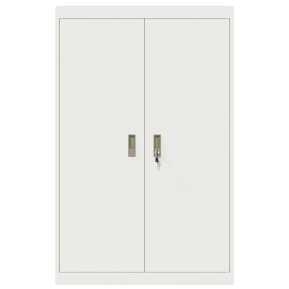 vidaXL Storage Cabinet White 90 x 40 x 140 cm Steel