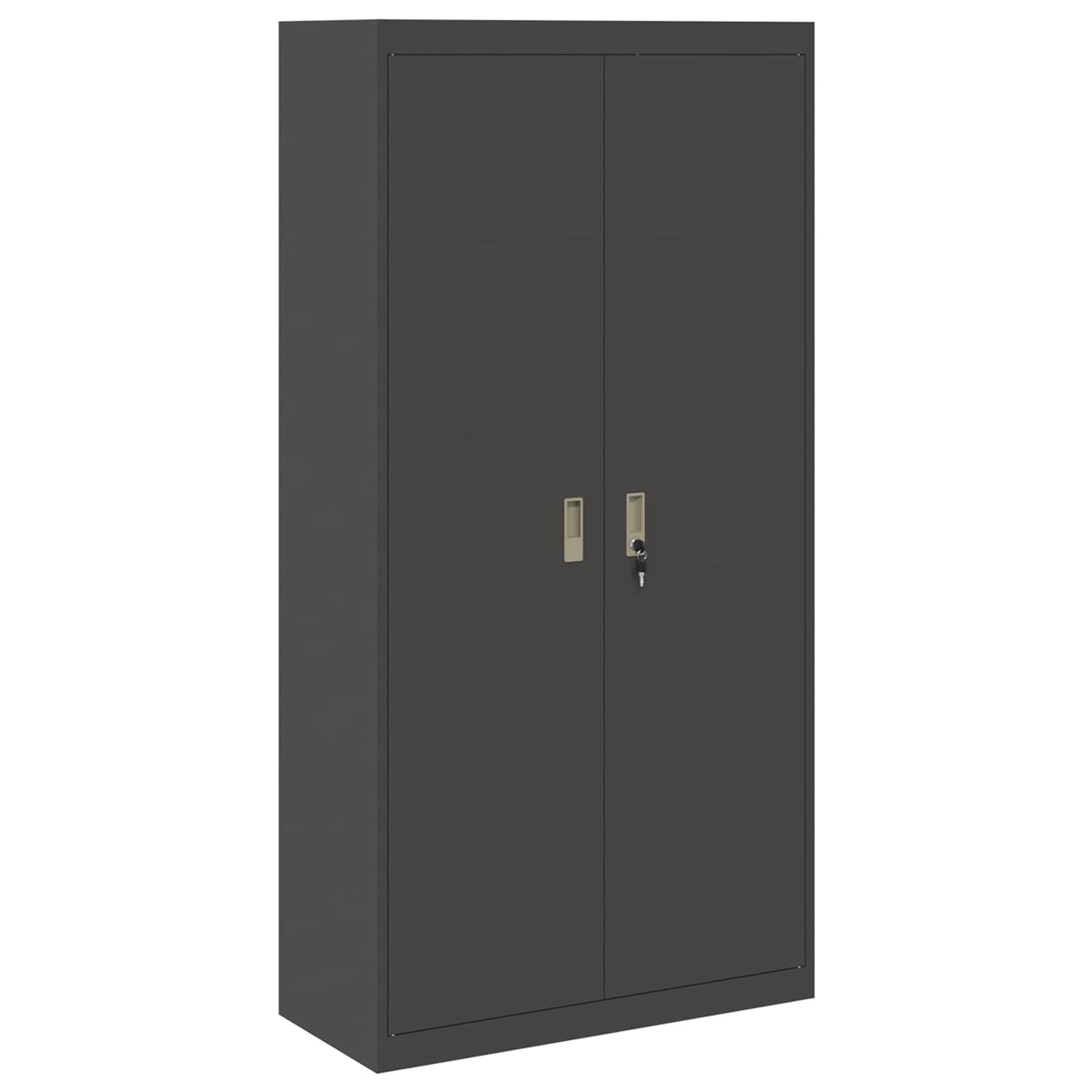 vidaXL Storage Cabinet Black 90 x 40 x 180 cm Steel