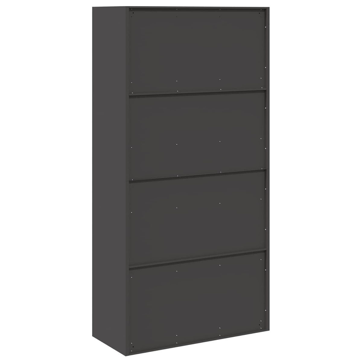 vidaXL Storage Cabinet Black 90 x 40 x 180 cm Steel