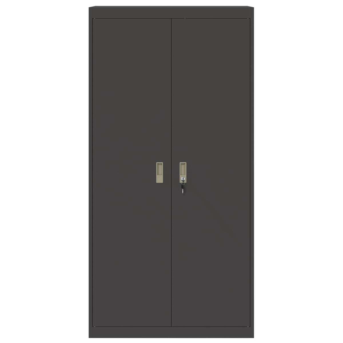 vidaXL Storage Cabinet Black 90 x 40 x 180 cm Steel