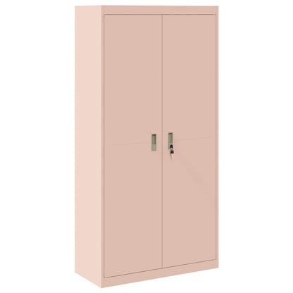 vidaXL Storage Cabinet Pink 90 x 40 x 180 cm Steel