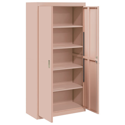 vidaXL Storage Cabinet Pink 90 x 40 x 180 cm Steel