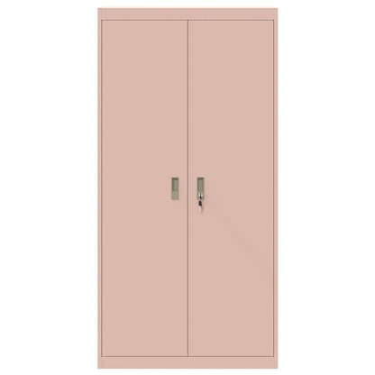 vidaXL Storage Cabinet Pink 90 x 40 x 180 cm Steel