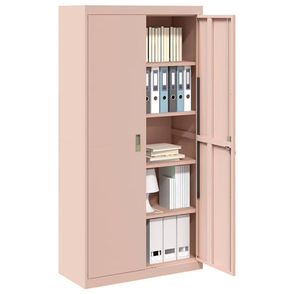 vidaXL Storage Cabinet Pink 90 x 40 x 180 cm Steel
