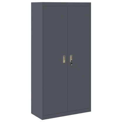 vidaXL Storage Cabinet Anthracite 90 x 40 x 180 cm Steel