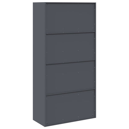 vidaXL Storage Cabinet Anthracite 90 x 40 x 180 cm Steel
