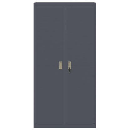 vidaXL Storage Cabinet Anthracite 90 x 40 x 180 cm Steel