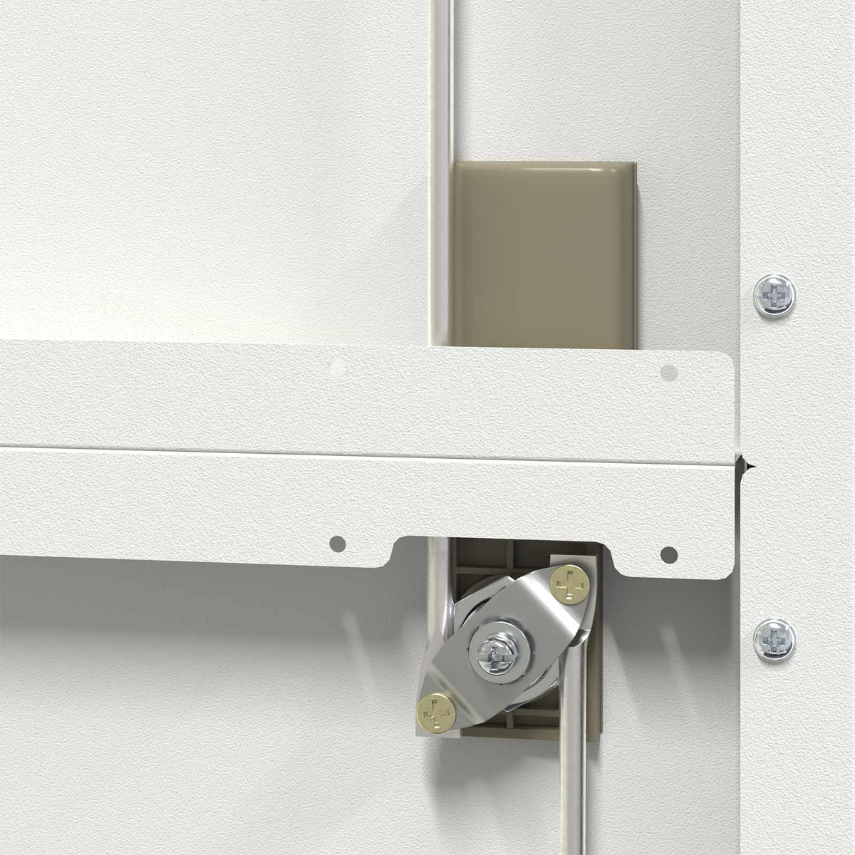 vidaXL Storage Cabinet White 90 x 40 x 180 cm Steel