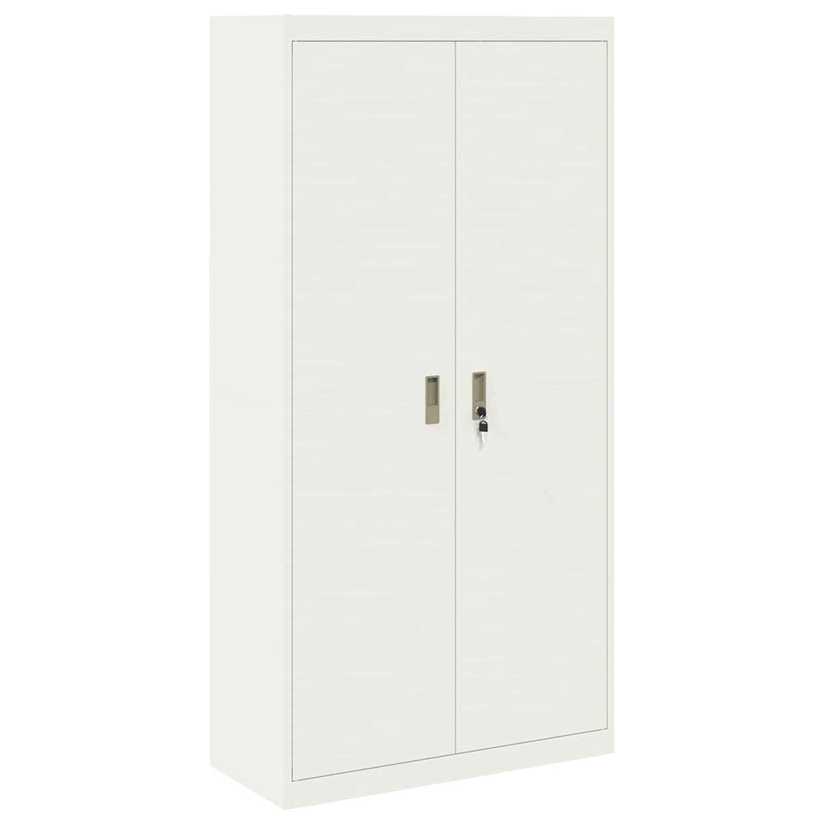 vidaXL Storage Cabinet White 90 x 40 x 180 cm Steel