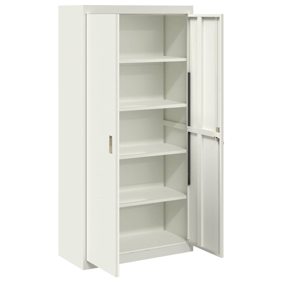 vidaXL Storage Cabinet White 90 x 40 x 180 cm Steel